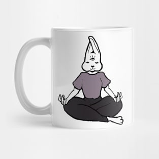 Meditating Bunny Mug